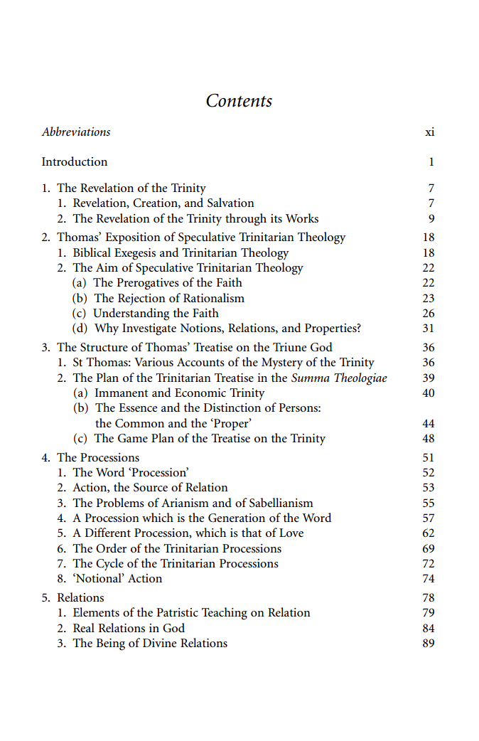 The Trinitarian Theology of St Thomas Aquinas | e-Book