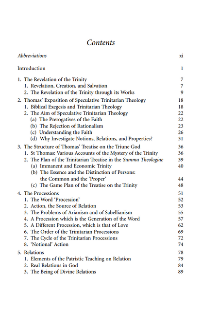 The Trinitarian Theology of St Thomas Aquinas | e-Book